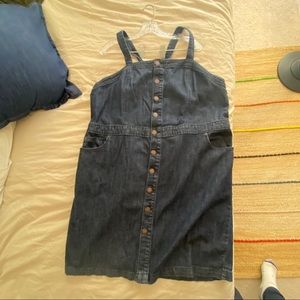 denim button up dress
